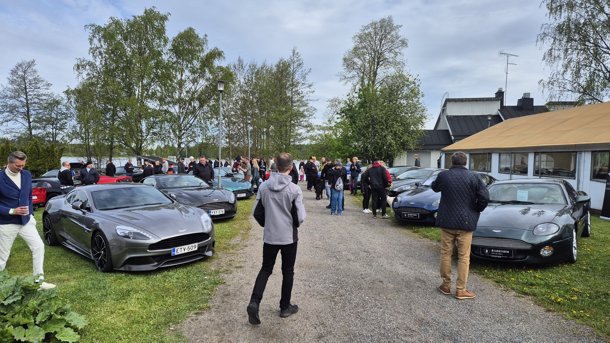 Aston Martin's at the Sportscar Breakfast Club