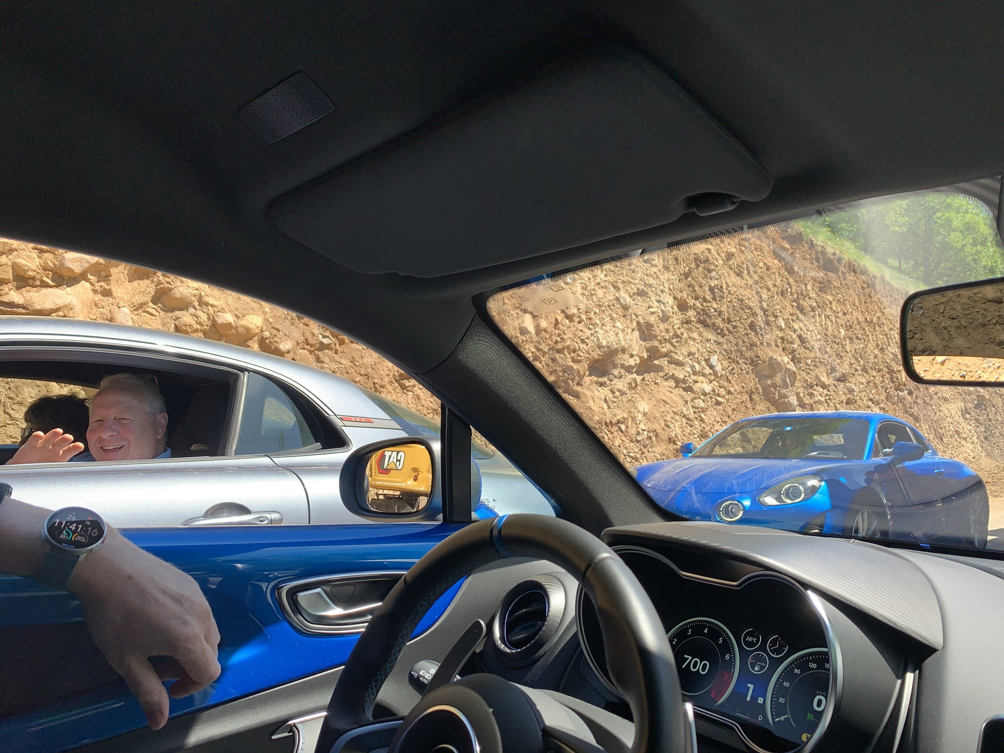 Swiss Alpine A110 convoy