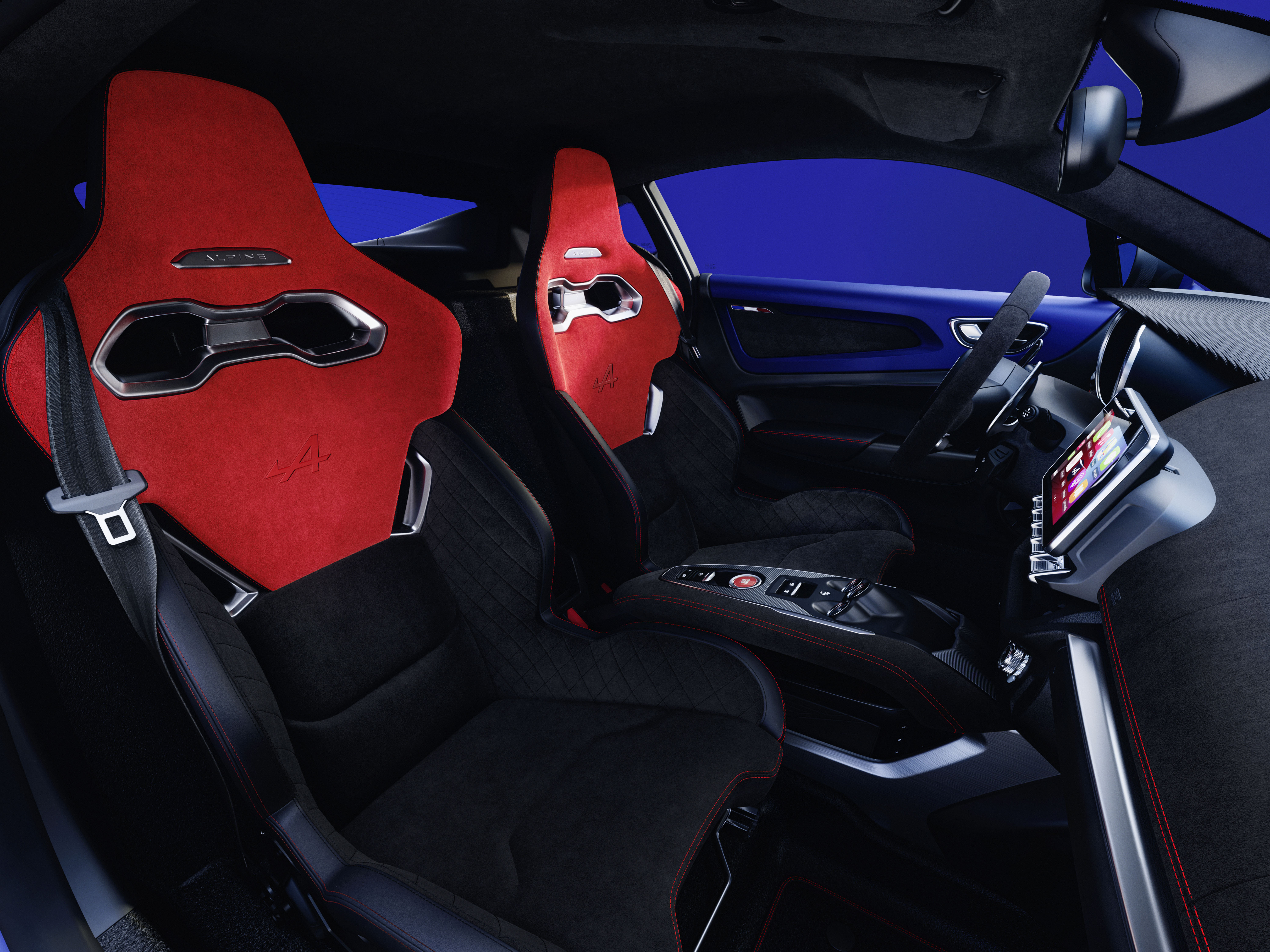 2024 Alpine A110 S red interior