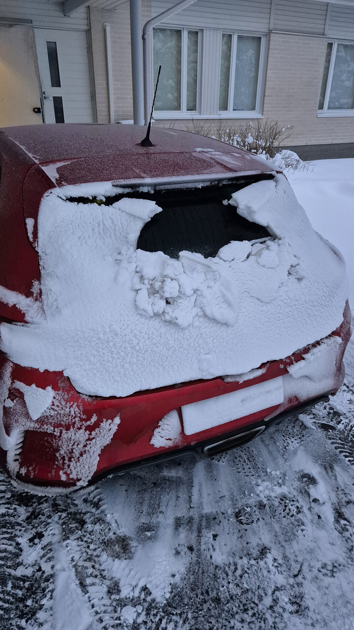 Snow on the Megane